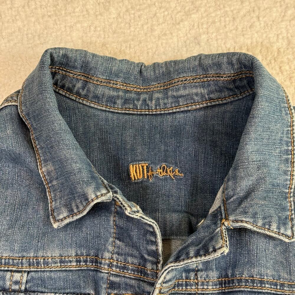 Kut from the Kloth womens Amelia denim jacket size med med wash - Picture 4 of 11